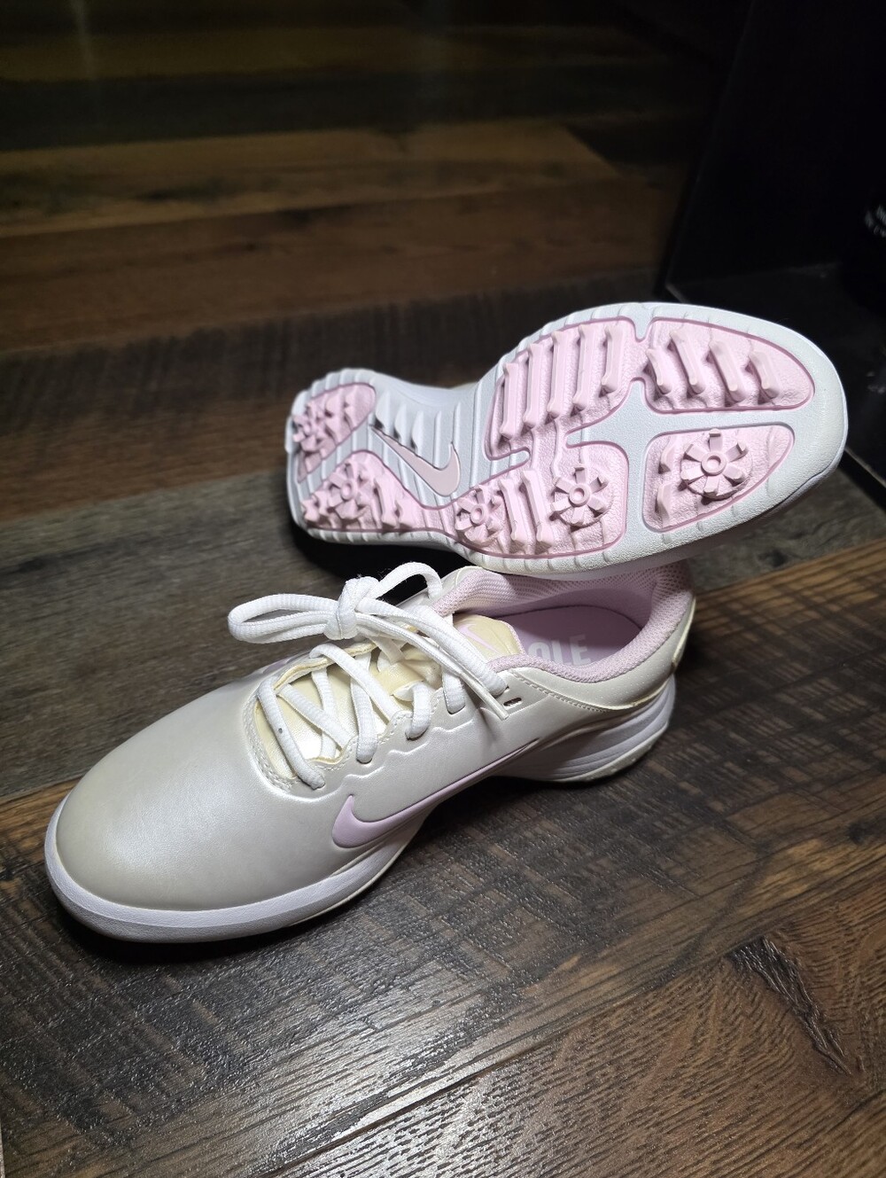 Nike Vapor Women Golf Shoes Pearlescent White And Pink Size 5.5